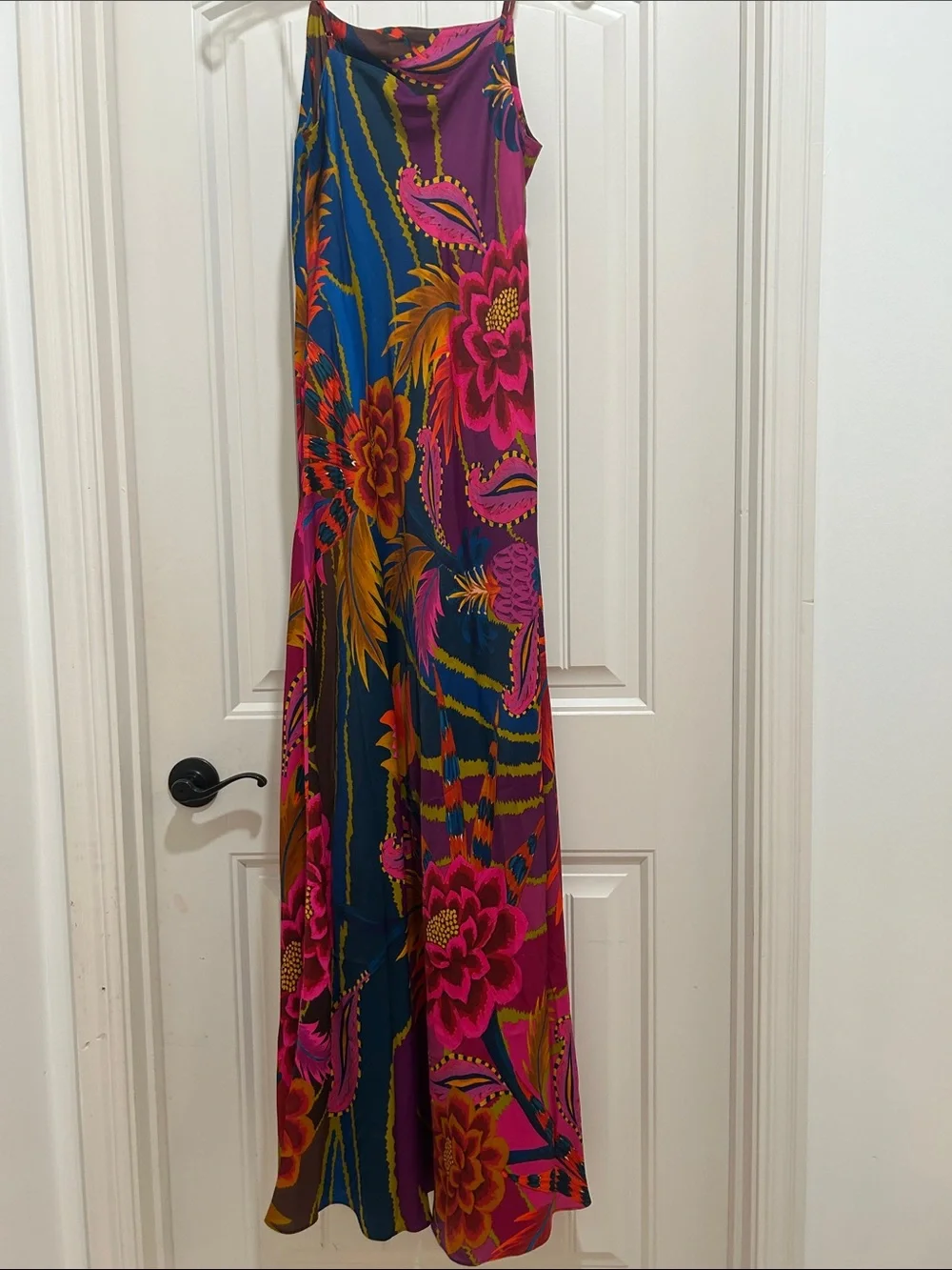 FARM Rio Fuchsia & Navy Tropical Floral Maxi Dress - Picture 2 of 9